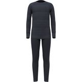 Odlo - Long Active Warm Eco Set - Thermoset - India Ink - Folkstone Gray