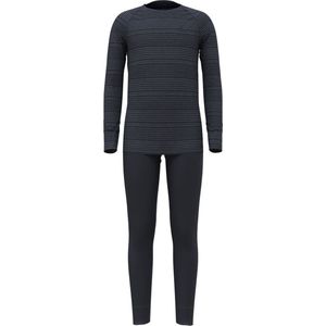 Odlo - Long Active Warm Eco Set - Thermoset - India Ink - Folkstone Gray