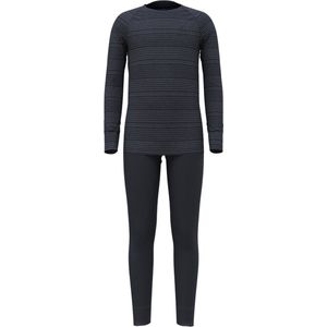 Odlo - Long Active Warm Eco Set - Thermoset - India Ink - Folkstone Gray