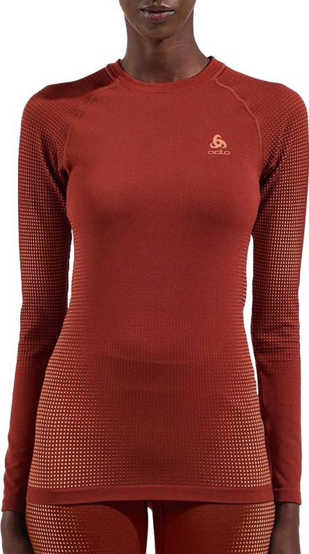 Odlo Top Performance Warm Eco Lange Mouwen Basislaag Rood Vrouw