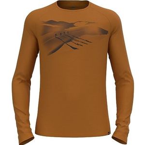 Odlo - Ascent 365 - Merino T-shirt - Lange Mouwen - 200 Gram - Temperatuurregulerend