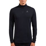 Ondershirt Odlo Men Bl Top Turtle Neck L/S Half Zip Merino 2 Black-M