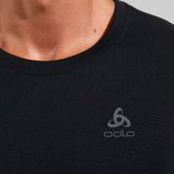 Odlo - Bl Top Crew Neck L/S - Ondershirt - Black - 100% Merinowol