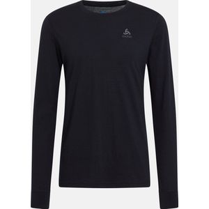 Odlo - Bl Top Crew Neck L/S - Ondershirt - Black - 100% Merinowol