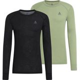 ODLO - ACTIVE WARM ECO - Longsleeve Crew Neck - Zwart - 100% Gerecycled Polyester