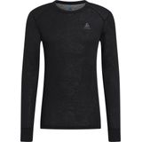 ODLO - ACTIVE WARM ECO - Longsleeve Crew Neck - Zwart - 100% Gerecycled Polyester