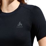 Odlo - Crew Neck S/S Merino 160 - Thermoshirt - Zwart - 100% Merinowol