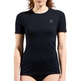 Odlo - Crew Neck S/S Merino 160 - Thermoshirt - Zwart - 100% Merinowol