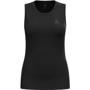 Odlo - Baselayer Top Crew Neck Singlet Merino 160 - Sporttop - Zwart - 100% Merinowol