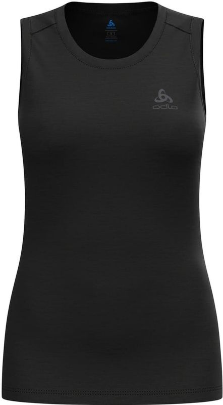 Odlo - Baselayer Top Crew Neck Singlet Merino 160 - Sporttop - Zwart - 100% Merinowol
