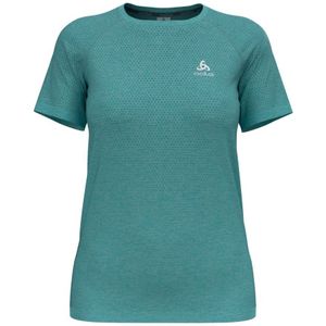 Odlo Crew Essential Seamless T-shirt Met Korte Mouwen Groen M Vrouw