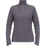 Odlo - Mid Layer 1/2 Zip Essential Thermoshirt - Grijs - Melange - Dames