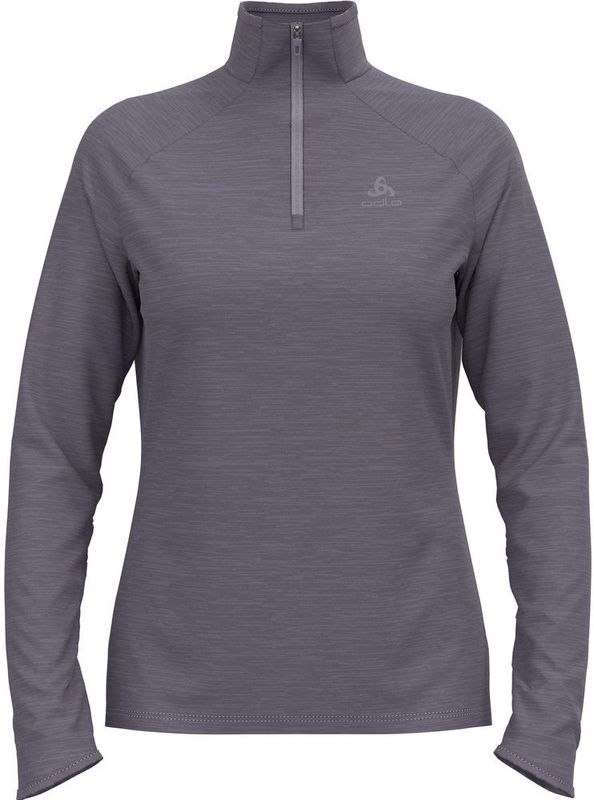 Odlo - Mid Layer 1/2 Zip Essential Thermoshirt - Grijs - Melange - Dames