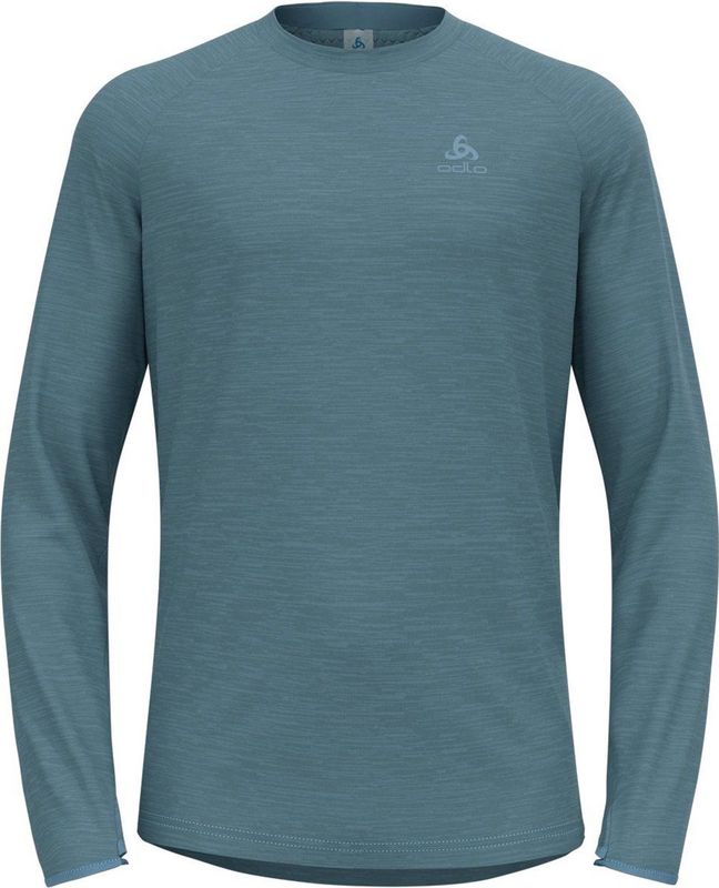 ODLO Midlayer RUN EASY WARM Mannen Sporttrui - Black Melange