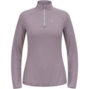 dames hardlooptrui odlo zeroweight warm 2 0 1 2 zip mauve