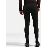 Odlo - Zeroweight Warm - Tights - Zwart - Softshell, Winddicht, Waterafstotend
