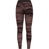 dames odlo merino warm heritage long tight zwart paars
