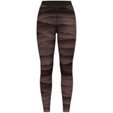 dames odlo merino warm heritage long tight zwart paars