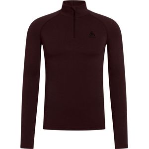 Odlo Bl Top Turtle Neck Half Zip Performance Warm Eco Bruin