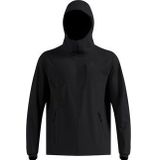 Odlo - Zeroweight Windproof X Warm - Langlaufjas - Zwart - Capuchon, Stretch, 97% Polyester