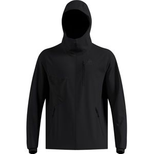 Odlo - Zeroweight Windproof X Warm - Langlaufjas - Zwart - Capuchon, Stretch, 97% Polyester