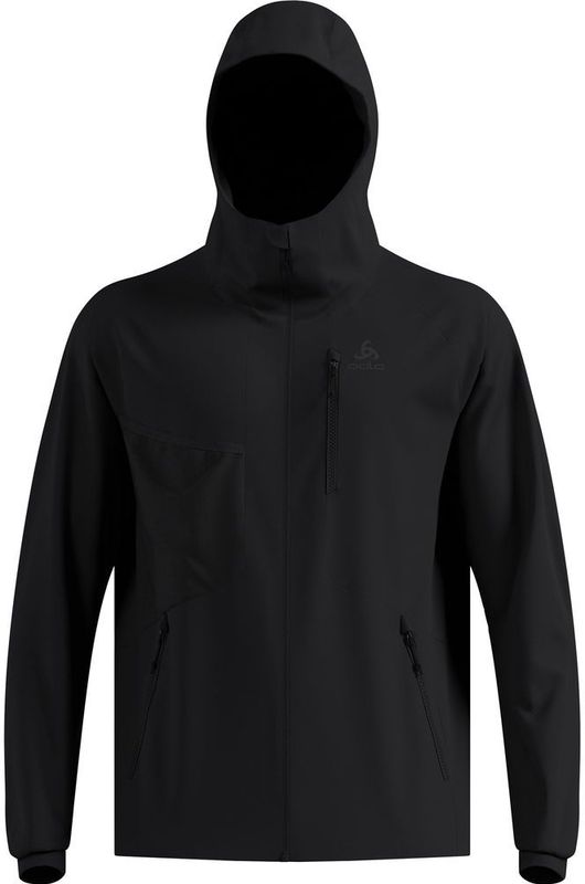 Odlo - Zeroweight Windproof X Warm - Langlaufjas - Zwart - Capuchon, Stretch, 97% Polyester