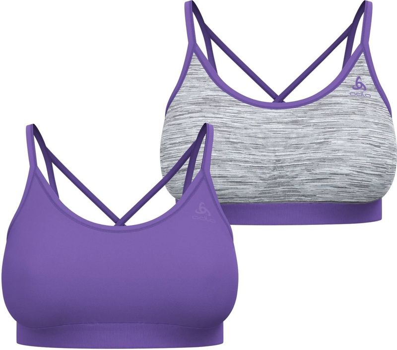 Odlo - Seamless Low Sport Beha - Zwart/Grijs - Dames