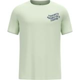 Odlo - Essential Print Crew Neck - T-shirt - Zwart - Gerecycled Polyester