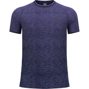 Odlo T-Shirt S/S Crew Neck Essential Seamless Sportshirt (Heren |blauw)