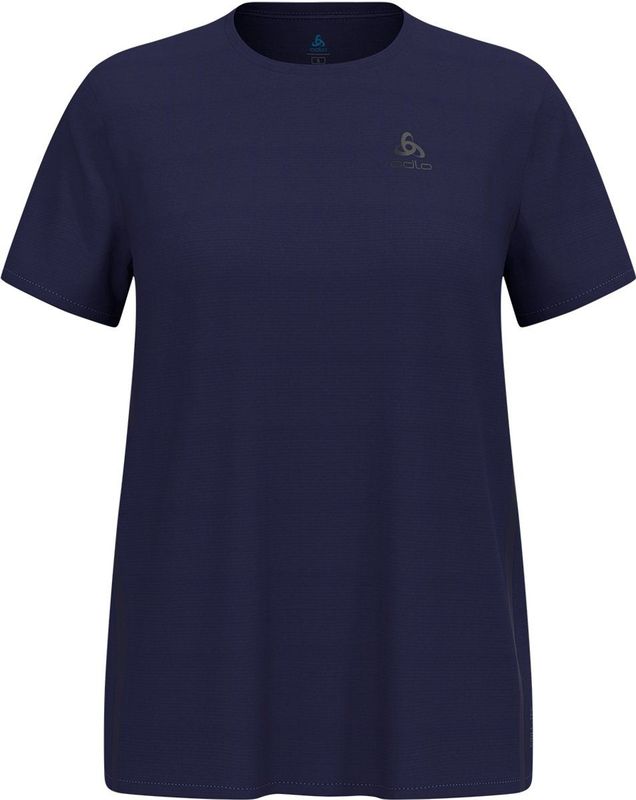 Odlo Zeroweight Chill-Tec T-Shirt Crew Neck S/S Damen (Dunkelblau M Größe)