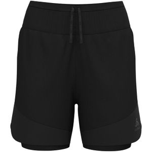 Odlo X-Alp Trail 5in 2in1 Laufshorts Damen - Schwarz, Größe L