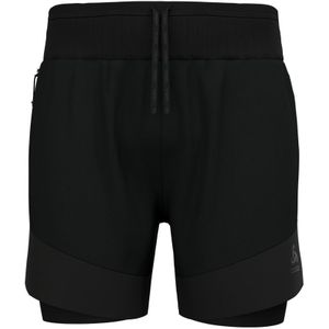 Odlo X-Alp Trail 6 2-In-1 Short Hardloopshort (Heren |zwart)