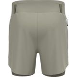 Odlo - X-Alp Trail 6 - Hardloopshort - Grijs/Beige - 2-In-1