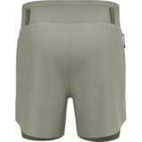 Odlo - X-Alp Trail 6 - Hardloopshort - Grijs/Beige - 2-In-1