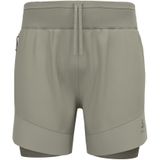 Odlo - X-Alp Trail 6 - Hardloopshort - Grijs/Beige - 2-In-1