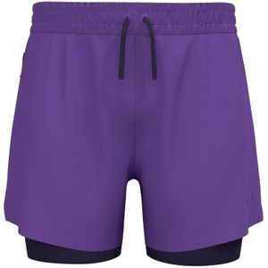 Odlo - Zeroweight - Hardloopshorts - Paars - 5-in-2-in-1