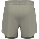 Odlo - Zeroweight 2 in 1 Short - Grijs - Gerecycled Materiaal