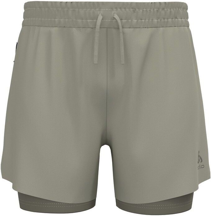 Odlo - Zeroweight 2 in 1 Short - Grijs - Gerecycled Materiaal