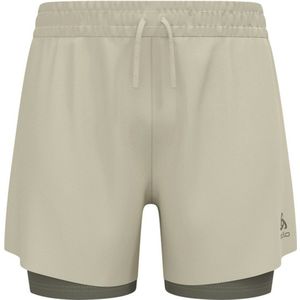 Odlo - Zeroweight 5In 2In1 - Hardloopshorts - Grijze Agaat - 100% Polyamide