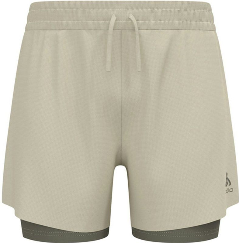 Odlo - Zeroweight 5In 2In1 - Hardloopshorts - Grijze Agaat - 100% Polyamide