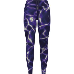 Odlo Zeroweight Print Lauftight Damen - Lila, Größe XL