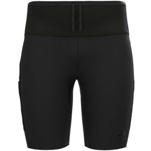Odlo - X-Alp Trail - Cargo Short Tights - Zwart - Ventilerend Materiaal, Meerdere Zakjes, Gerecycled Polyester
