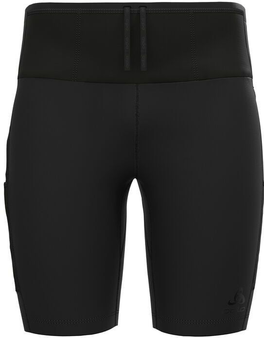 Odlo - X-Alp Trail - Cargo Short Tights - Zwart - Ventilerend Materiaal, Meerdere Zakjes, Gerecycled Polyester