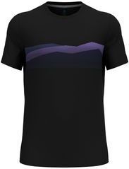 Odlo - F Dry Ridgeline - Technisch T-shirt - Zwart Paars - Gerecyclede Vezels