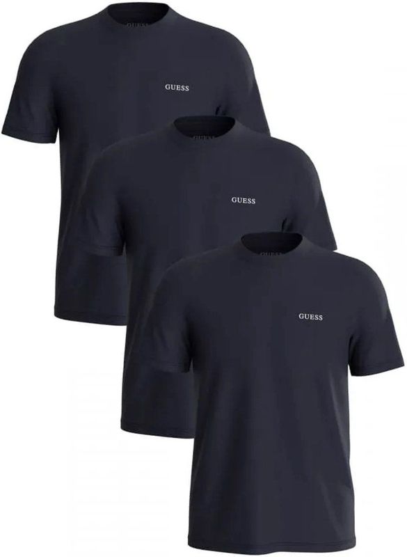 Guess - Les Bleus - T-shirts - Blauw - 3-Pack Katoenen T-Shirts