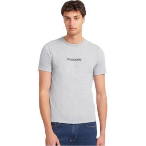 Guess - Gj Cn Slim Logo T-shirt - Zwart - 100% Biologisch Katoen