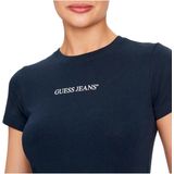 Guess - Gj Cn Logo Emb - Dames T-shirt - Wit
