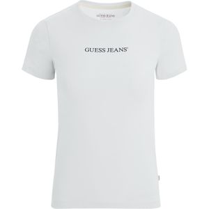 Guess - Tops - Dames - Wit - Katoen - Slim Fit Logo Print Tee