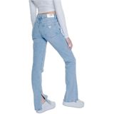 Guess - Flared Jeans - Blauw - Katoen, Lycra - Ritssluiting met Knoop