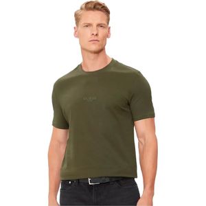 Shirt - Aidy - Effen - Jersey - Kwartmouw - Normale Pasvorm